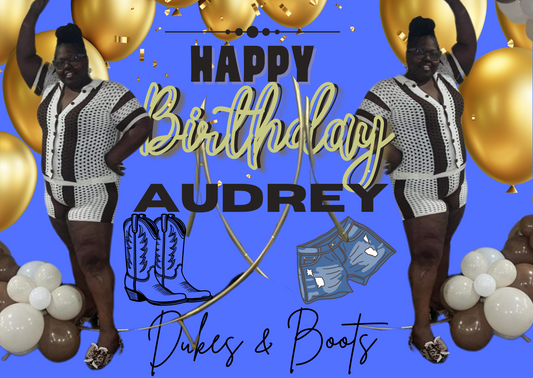 DUKES & BOOTS AUDREY'S 50TH BIRTHDAY (PRIVATE) SUN FEB16TH @7